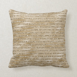 Coussin Grève de la Parties scintillant dorée Glam