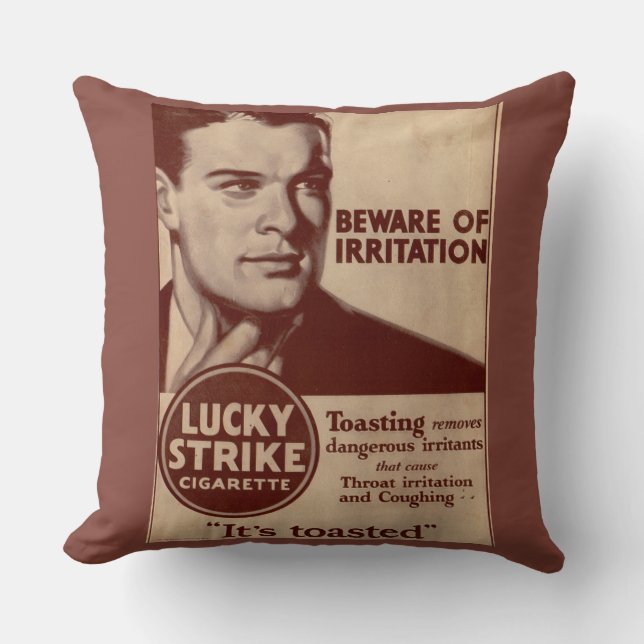 Coussin Grèves chanceuses - Attention à l'irritation (Recto)