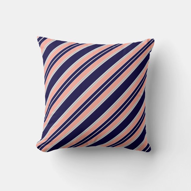 Coussin Grèves de corail de la marine (Recto)