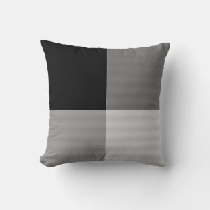 Coussin Grey & Black Art Pattern Pillow