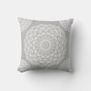 Coussin Grey Boho Mandala