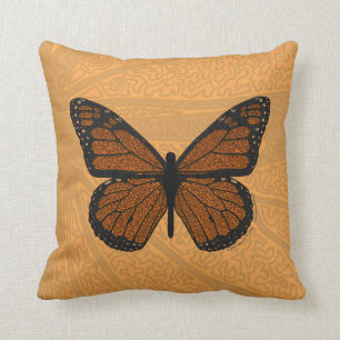 Coussin gribouillé de monarque