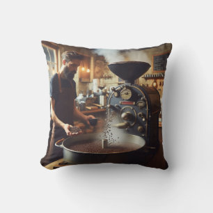 Coussin Grille café