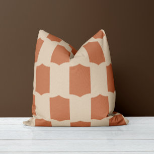 Coussin Grille de Coquilles Argile & Poussière