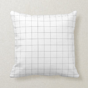 Coussin Grille de vérification du volet Windows (noir/bla