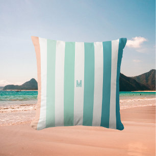 Coussin Grille Ombre Sea Shore & Monogramme personnalisé