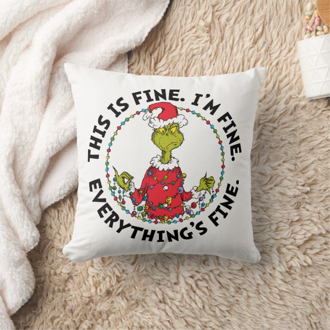 Coussin Grinch | Everything's Fine (Couverture)