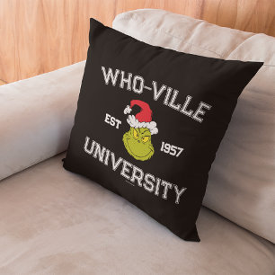 Coussin Grinch   Université de Who-ville Établie en 1957