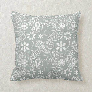 Coussin Gris cendré ; Granulé gris