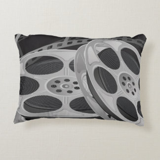 coussin gris "CINEMA Reels"