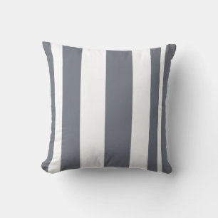 Coussin Gris d'ardoise Lève rayée