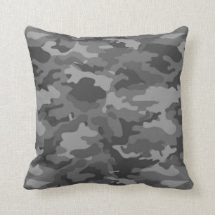 Coussin gris-foncé du camouflage #1 de Camo