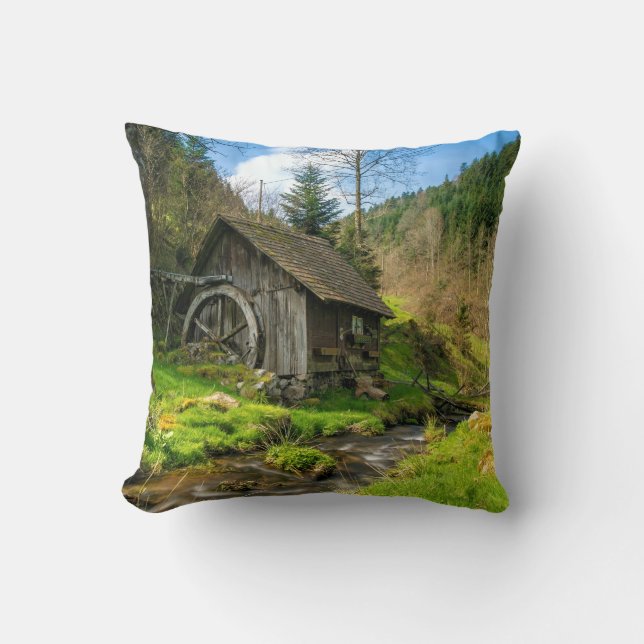 Coussin Grist Mill dans la Forêt-Noire (Recto)