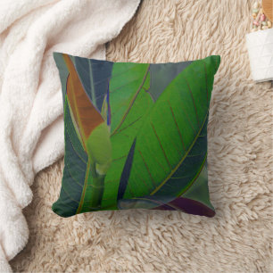 Coussin Gros plan des Feuilles verts