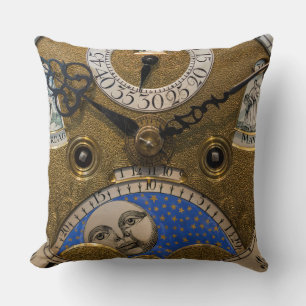 Coussin Gros plan d'un vieux cadran d'horloge, Allemagne