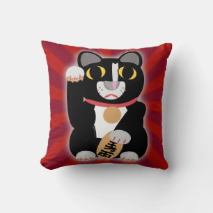 Coussin Gros Tuxedo Chat gras Lucky
