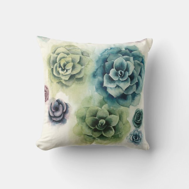 Coussin Groupe de succulents (Recto)