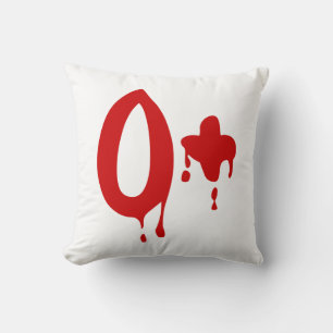 Coussin Groupe sanguin O+ Positif #Hôpital d'horreur