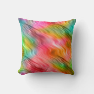 Coussin Grue colorée Fleur Wavy Texture