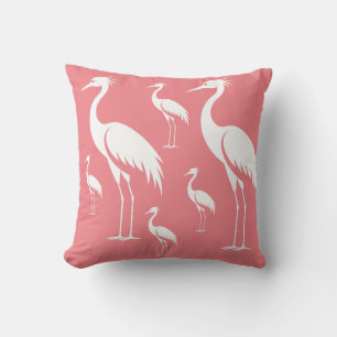 Coussin Grue gracieuse Migrant Décor d'oiseaux
