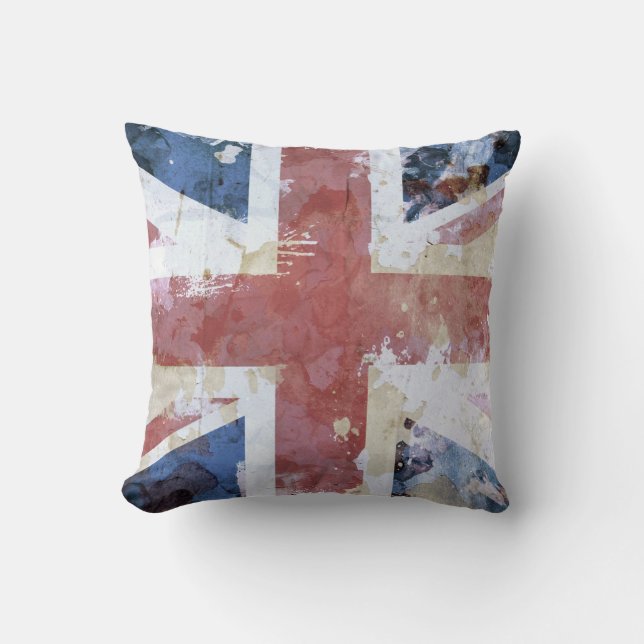 Coussin Grunge d'Union Jack (Recto)