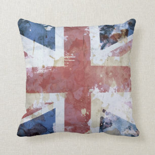 Coussin Grunge d'Union Jack