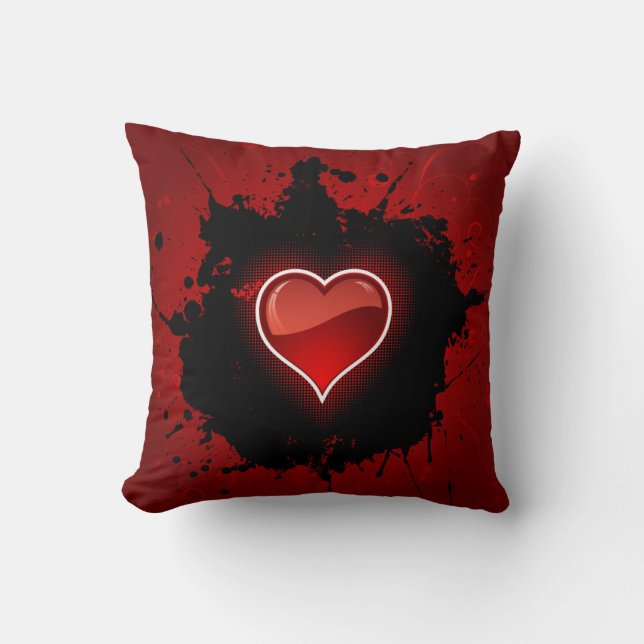Coussin Grunge Heart (Recto)