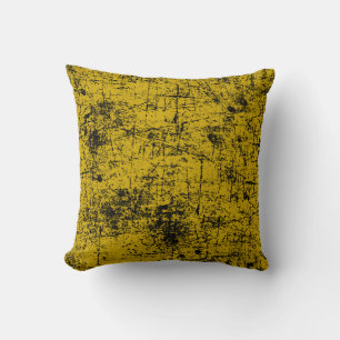 Coussin Grunge jaune