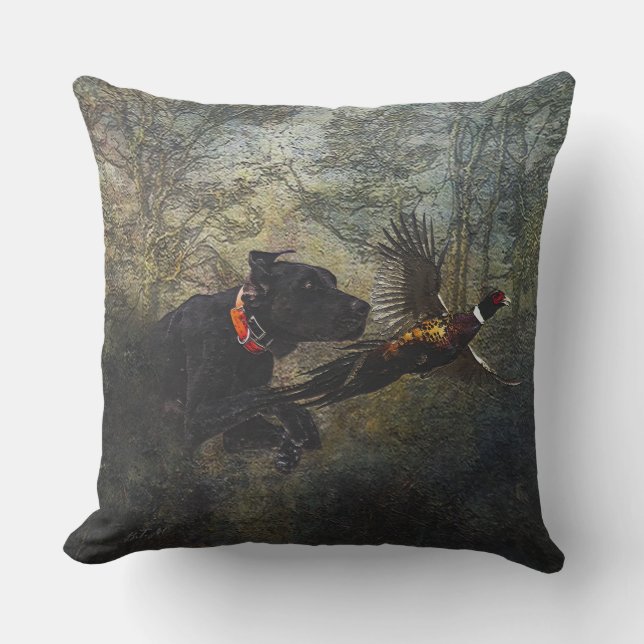 Coussin GSP, Chasse faisan (Recto)