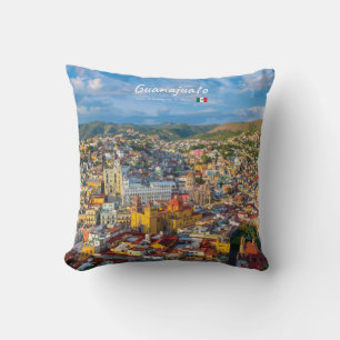 Coussin Guanajuato, Mexique - Paysage urbain coloré