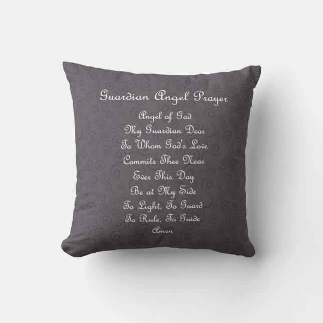 Coussin Guardian Angel Prayer (Recto)