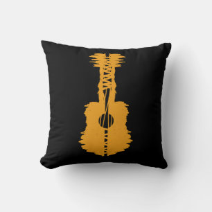 Coussin guitare street art