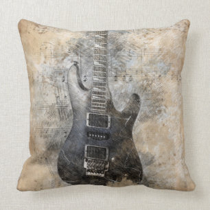 Coussin Guitare vintage