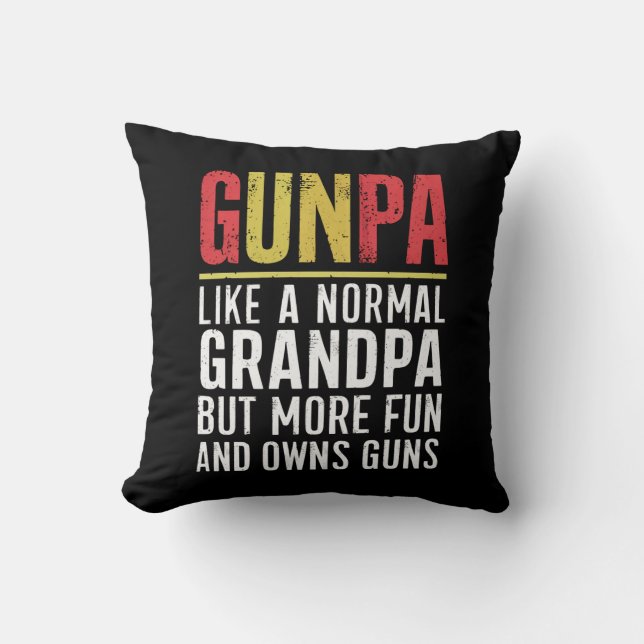 Coussin Gunpa Comme Un Grand-Père Normal Mais Plus Amusant (Recto)
