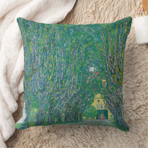 Coussin Gustav Klimt : Allée du parc du château de Kammer