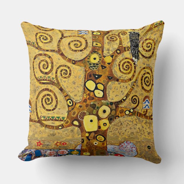Coussin Gustav Klimt , “ Tree of Life ” (Recto)