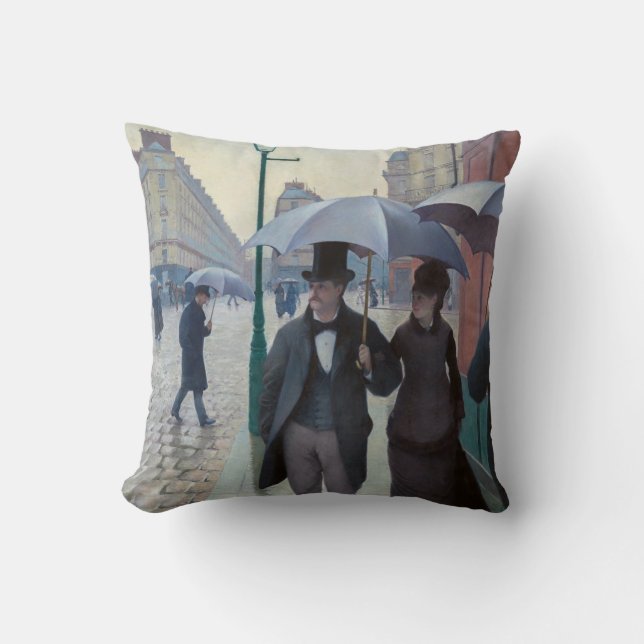 Coussin Gustave Caillebotte - Paris Street ; Rainy Day (Recto)