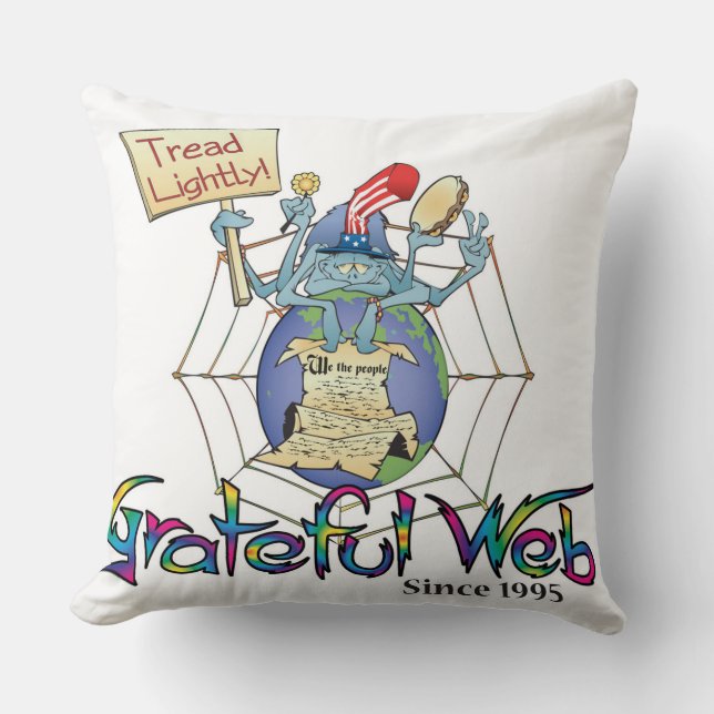 Coussin Gweb Spy Dye Throw Pillow (Recto)