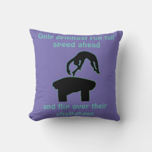 Coussin Gymnaste personnalisée Vault Message Gymnastique
