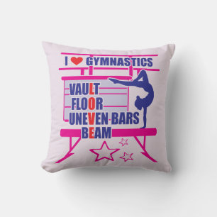 Coussin Gymnaste Rose - I Love Gymnastique