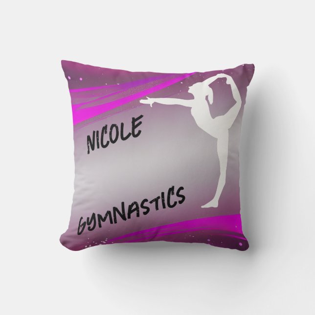 Coussin Gymnastique fille personnalisée (Recto)