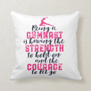 Coussin Gymnastique motivationnelle Citation Gymnaste spor
