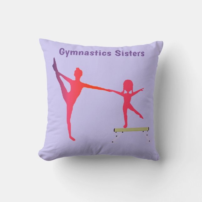 Coussin Gymnastique Soeurs Lilac Jeu d'oreiller (Recto)
