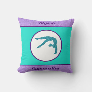 Coussin Gymnastique violet / Turquoise