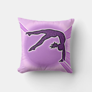 Coussin Gymnastique violette Faux Épervier Jeu d'oreiller