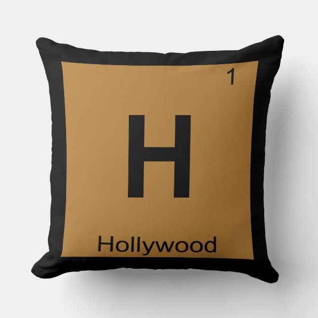 Coussin H - Symbole de table périodique de la chimie de Ho (Recto)