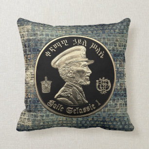 Coussin Haile Selassie - HIM - Jah Tramafari - Pillow