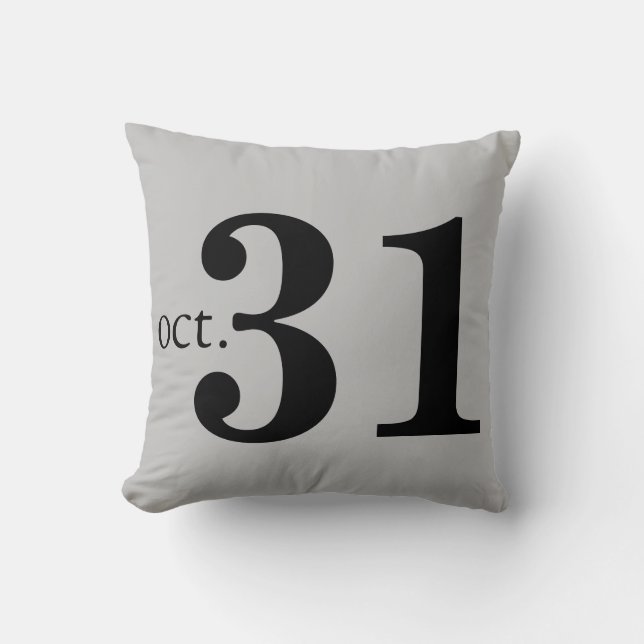 Coussin Halloween amusant et heureux (Recto)