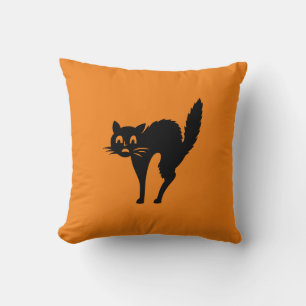 Coussin Halloween chat noir