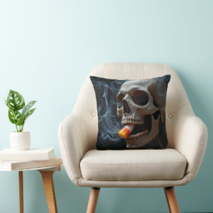 Coussin Halloween Crâne Biting Corn Corn